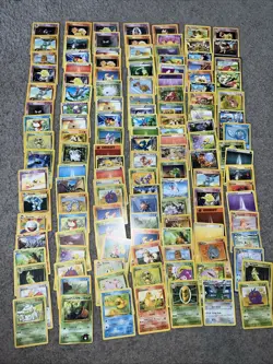 Vintage WOTC Pokemon Non Holo Lot Rare Base Fossil Jungle 100+ Card Lot - Image 1
