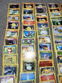 Vintage WOTC Pokemon Non Holo Lot Rare Base Fossil Jungle 100+ Card Lot - Image 2