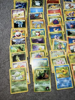 Vintage WOTC Pokemon Non Holo Lot Rare Base Fossil Jungle 100+ Card Lot - Image 3