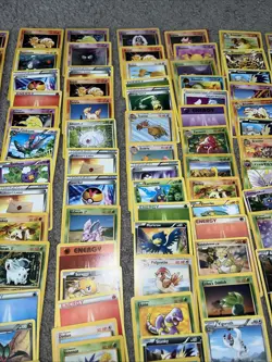 Vintage WOTC Pokemon Non Holo Lot Rare Base Fossil Jungle 100+ Card Lot - Image 4