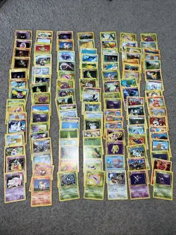 Vintage WOTC Pokemon Non Holo Lot Rare Base Fossil Jungle 100+ Card Lot - Image 1