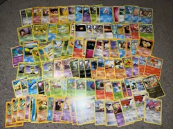 Vintage WOTC Pokemon Non Holo Lot Rare Base Fossil Jungle 100+ Card Lot - Image 1