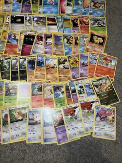 Vintage WOTC Pokemon Non Holo Lot Rare Base Fossil Jungle 100+ Card Lot - Image 5