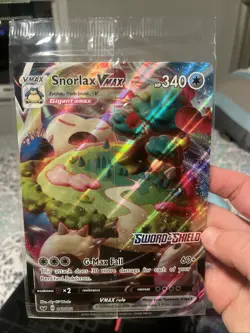 Snorlax VMax Jumbo Card 142/202 Stamped Gamestop Promo Pokemon Sword & Shield - Image 1