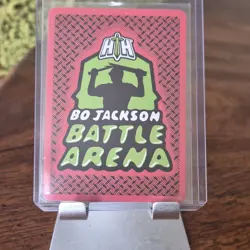 Bo Jackson Battle Arena Mic'd Up First Edition Ice blizzard Card BLBF-217 105 pw - Image 5