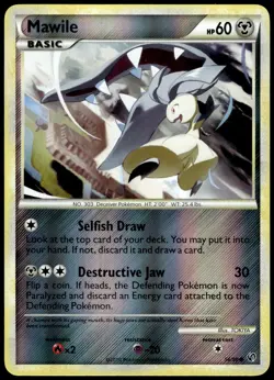 Mawile 56/90 HGSS Undaunted Reverse Holo Common LP Pokemon 2010 - Image 1