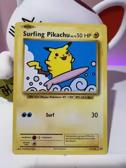 Pokemon TCG Surfing Pikachu 111/108 XY Evolutions Rare Pokemon Cute Card🩷✨ - Image 1