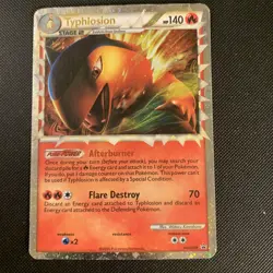 Pokemon Card Typhlosion and Feraligatr Prime HGSS Promos 7 and 9. Moderate Play. - Image 4