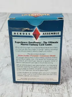 1995 Fleer Marvel OverPower "Heroes Assemble" Collectible Card Game Starter DecK - Image 4