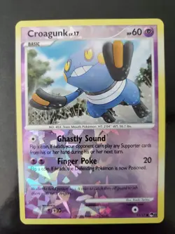 Croagunk 13/17 Cracked Ice Reverse Holo Pokemon TCG POP Series 8 Card Near Mint - Image 1