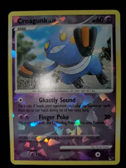 Croagunk 13/17 Cracked Ice Reverse Holo Pokemon TCG POP Series 8 Card Near Mint - Image 2