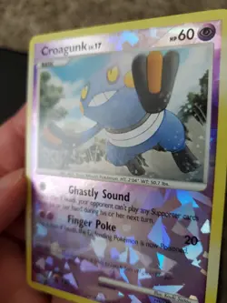 Croagunk 13/17 Cracked Ice Reverse Holo Pokemon TCG POP Series 8 Card Near Mint - Image 5