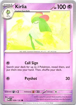 Miscellaneous Cards & Products #059/132 Kirlia (Cosmos Holo) - Image 1