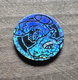 Pokemon Trading Card Games Charizard Garchomp Silver Plastic Flip Coin - Image 1