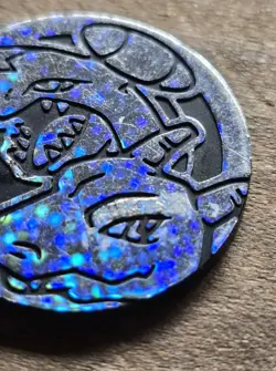 Pokemon Trading Card Games Charizard Garchomp Silver Plastic Flip Coin - Image 3