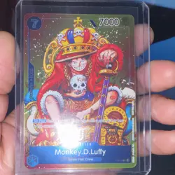 ONE PIECE BANDAI MONKEY.D.LUFFY HOLO PROMO CARD P-043 7000 POWER COST 7 CCG - Image 3