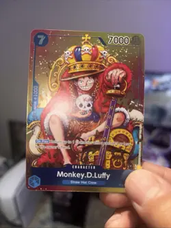 ONE PIECE BANDAI MONKEY.D.LUFFY HOLO PROMO CARD P-043 7000 POWER COST 7 CCG - Image 5