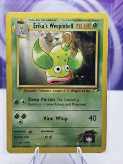 Pokemon Card Gym Heroes Erika's Weepinbell 49/132 Unlimited Uncommon - Image 1