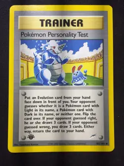 Pokemon Personality Test 102/105 - 1st Edition Neo Destiny - Pokemon Card - Image 1