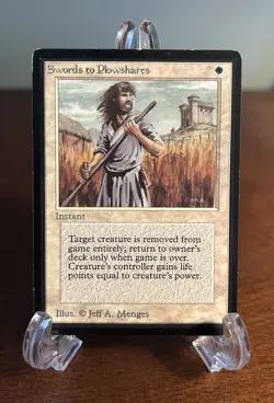 MTG magic cards 1x Swords to Plowshares Beta Played, English - Image 1