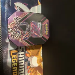Pokemon Eternatus V Powers Tin Trading Card Game 4 Booster Packs Set NEW SEALED 820650807794 - Image 1