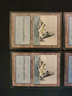 4x Ice Age #335 Island Mixed Condition Basic Land Mana Magic MTG Blue Lot - Image 2