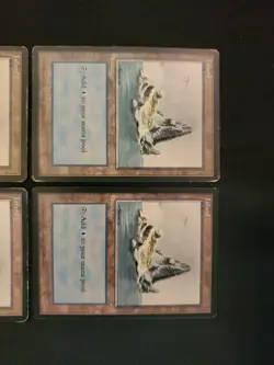4x Ice Age #335 Island Mixed Condition Basic Land Mana Magic MTG Blue Lot - Image 3