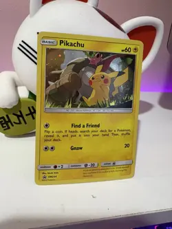 Pikachu sm234 Pokemon black star promo holo rare cute card ✨🩷 - Image 1