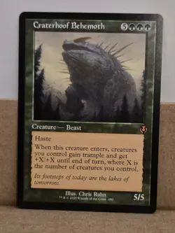 Craterhoof Behemoth Avacyn Restored, Regular Card Near Mint Condition - Image 1