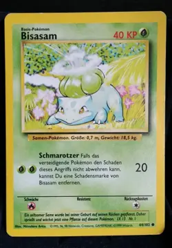 Pokemon TCG Bisasam 44/102 Basis Set Deutsch 1999 Exellent - Image 1