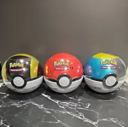 Pokemon TCG PokeBall Tin D24 2024 X3 BRAND NEW & SEALED - Image 1
