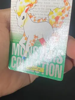 JAPANESE POKEMON PONYTA No.077 CARDDASS GREEN 1996 - G/VG - Image 5