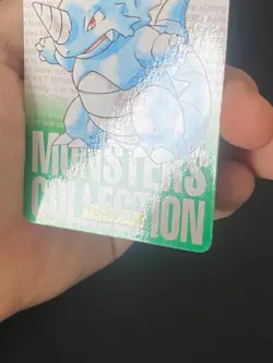 JAPANESE POKEMON RHYDON No.112 CARDDASS GREEN 1996 RHINOFEROS - VG/EXC - Image 5