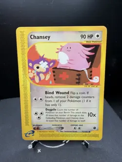 Pokemon TCG Expedition Base Set Chansey 72/165 Non Holo Uncommon E Reader MP! - Image 1