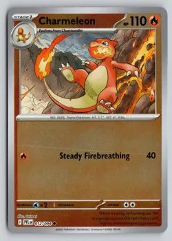 CHARMELEON 012/094 COMMON PHANTASMAL FLAMES POKEMON REVERSE HOLO NM - Image 1