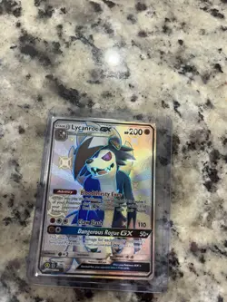 Lycanroc GX SV66/SV94 Hidden Fates Full Art Shiny Holo Rare Pokemon Card NM - Image 1