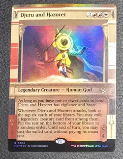 Foil Djeru and Hazoret (Showcase) R March of the Machine 304 NM MTG Magic Card - Image 1