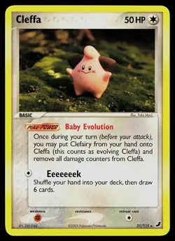 Pokemon Card - Cleffa Unseen Forces 21/115 Rare - Image 1