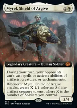 MTG Myrel, Shield of Argive - Foil - Extended Art, Light Play, English The Broth - Image 1