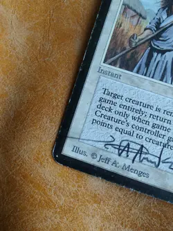 Alpha Swords to Plowshares - Artist Signed - Heavily Played - MTG - Magic - Image 4