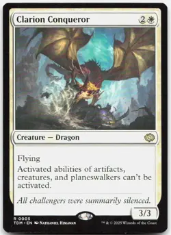 Clarion Conqueror 5 Rare Tarkir: Dragonstorm Magic: The Gathering Near Mint - Image 1