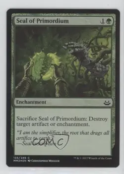 Seal of Primordium Foil Magic: Modern Masters 3: 2017 Edition MM3 #135 - Image 1