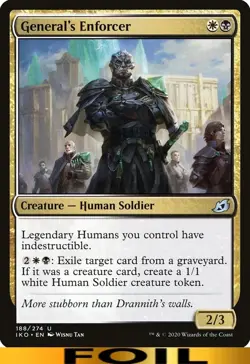General's Enforcer ** FOIL ** #188 - Ikoria: Lair of Behemoths - CUC NM MTG - Image 1