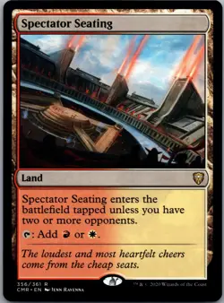 1x Spectator Seating, 356 Magic the Gathering, MTG, CMR, Regular LP+ - Image 1
