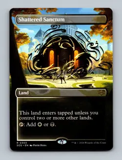 Shattered Sanctum (Borderless) 0303 (R) MTG Secrets of Strixhaven (SOS) - Image 1