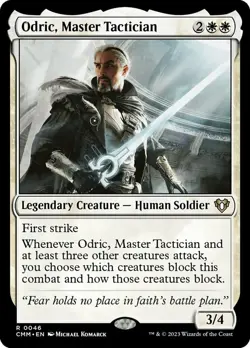 1 x Odric, Master Tactician - Foil - Commander Masters - Light Play - MTG - Image 1