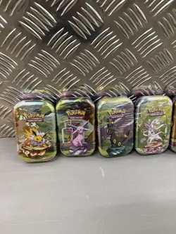 Pokemon TCG Prismatic Evolutions Mini Tins x 8 Full Art Set New/Sealed - Image 2