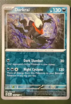 Pokemon TCG Darkrai 136/197 Obsidian Flames SV3 Reverse Holo NM - Image 1
