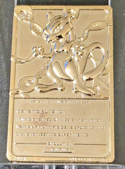 Mewtwo Vintage Burger King 1999 Pokemon 23k Gold Plated Collectible Card - Image 2