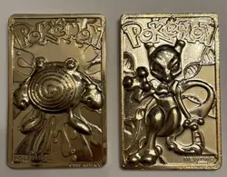 Pokemon MewTwo + Poliwhirl Trading card Burger King Vintage Cool Collection - Image 2
